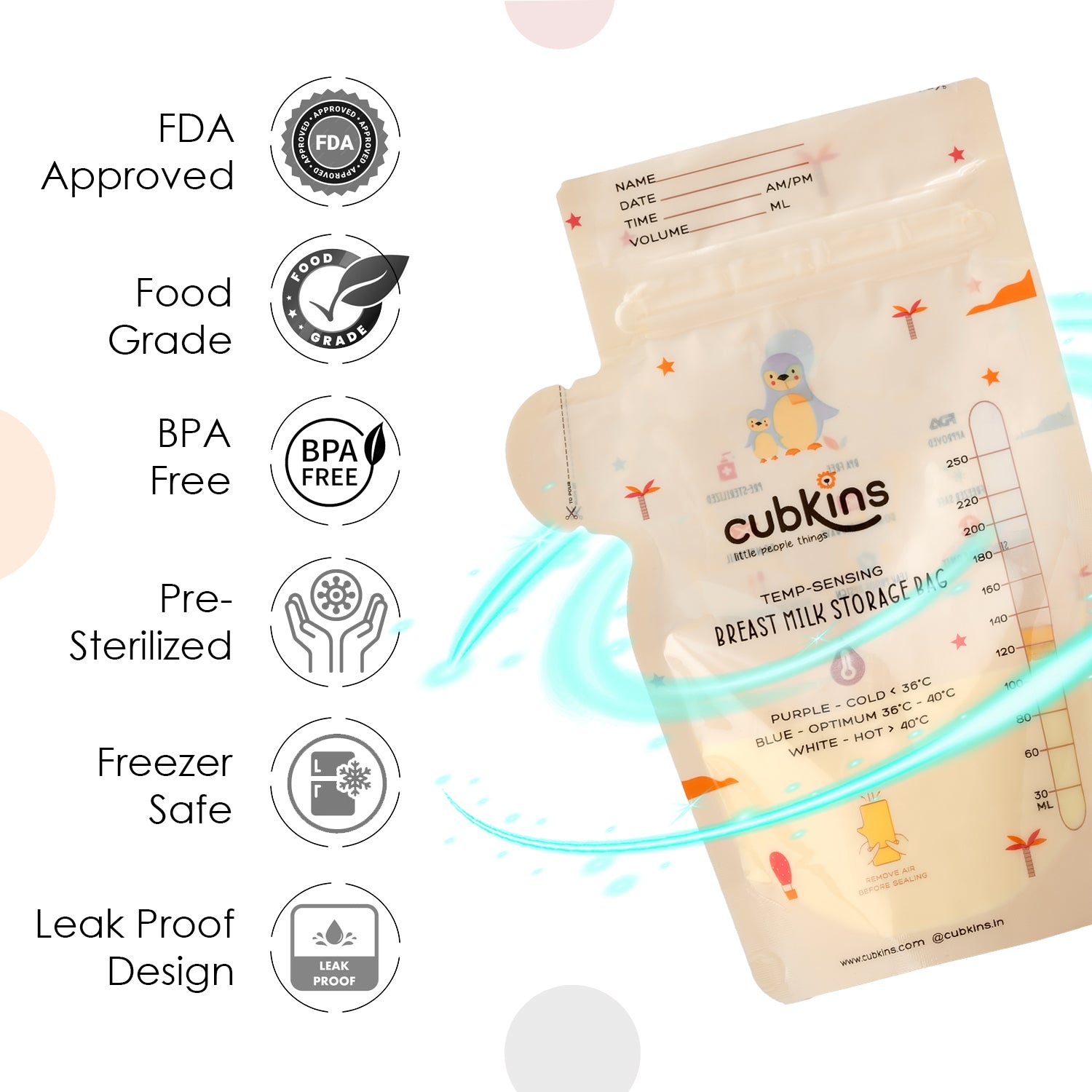 Breast Milk Storage Bag Information