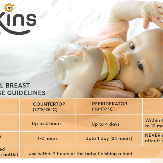 CDC General Breast Milk Storage Guidelines