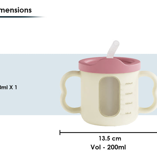 Dual Tone Sippy Cup product dimensions