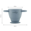 Technical view of the Cubkins snack cup dimensions: 10cm top diameter, 9.5cm height, and 16cm total width.