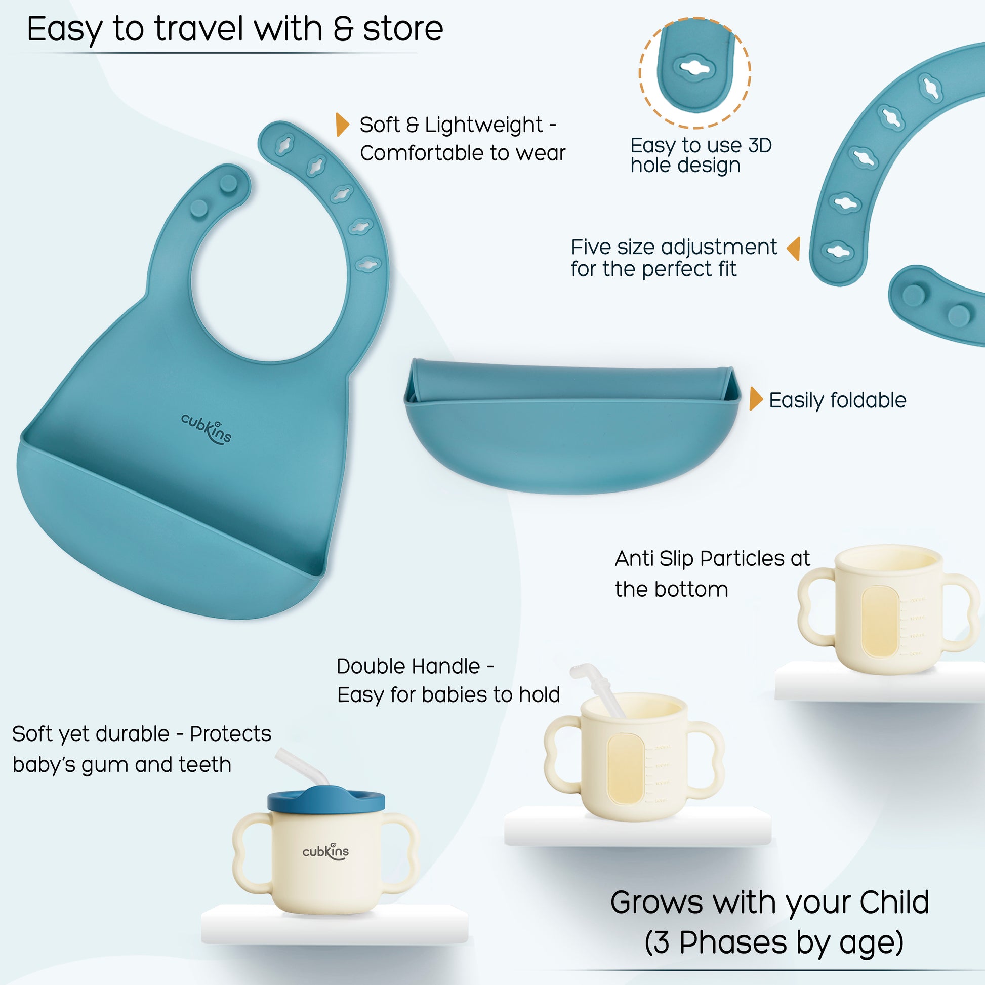 Bib and Cup Features