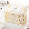 Bundle of 3 Cubkins Pure Water Baby Wipes pack of 72 unscented plant-based wipes with moisture-lock flip lid