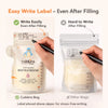 Cubkins Breast Milk Bag – Easy-Write Label Tab Above Zipper for Name, Date & Time