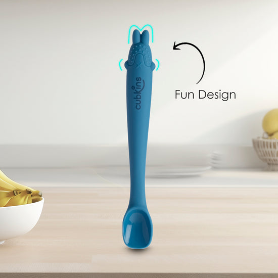 Fun Design of Bendable Spoon__Olive Blue