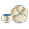 Plate Dual Tone Sippy Cup Blue Olive