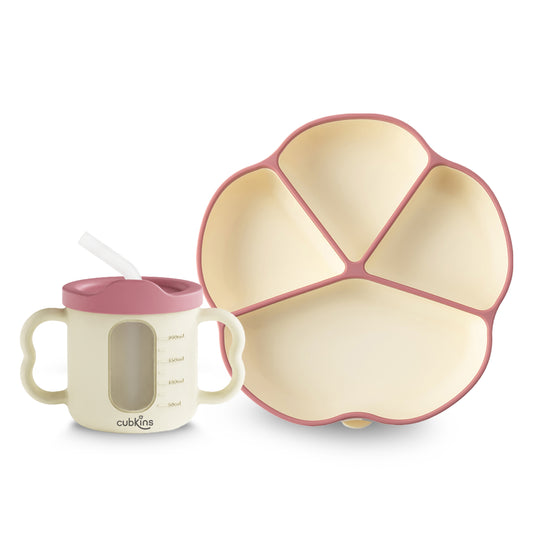 PLATE + DUAL TONE SIPPY CUP | Cubkins