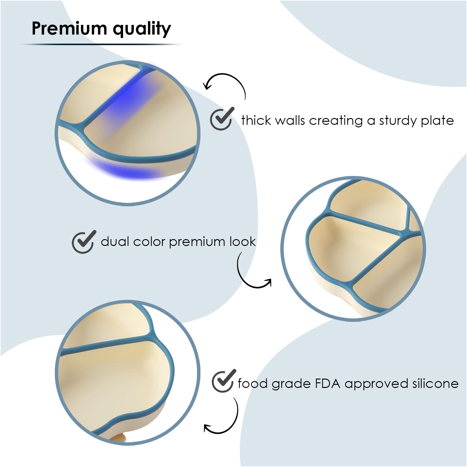 Plate Features Blue Olive