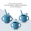 Sippy Cup with a Soft Straw | Zero Plastic | Premium Quality Silicone | Baby Feeding Set