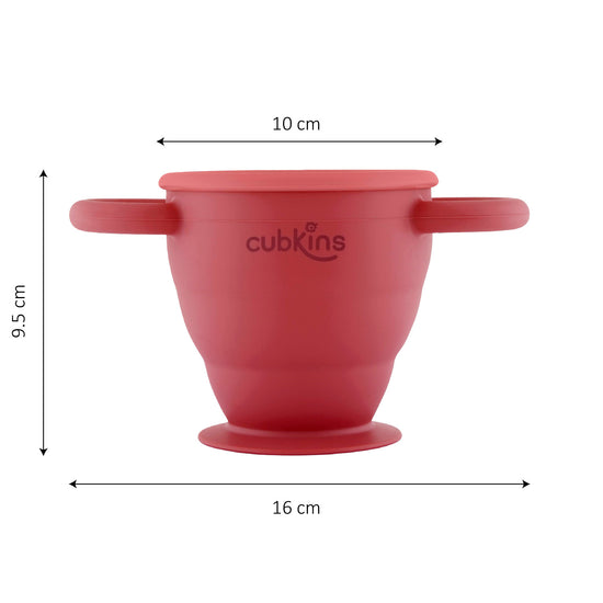 Sip and Snack Cup | Silicone | ZERO PLASTIC | Baby Feeding Product | Cubkins