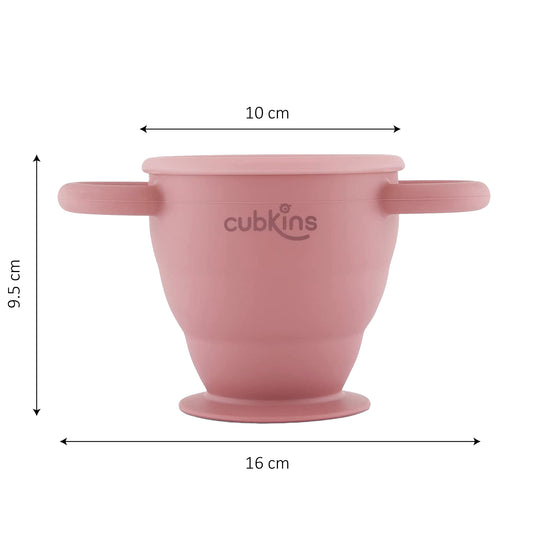 Sip and Snack Cup | Silicone | ZERO PLASTIC | Baby Feeding Product | Cubkins