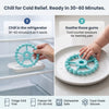 How to chill the Cubkins silicone teether for cold relief — refrigerator chilling recommended, dishwasher safe.
