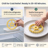 How to chill the Cubkins silicone teether for cold relief — refrigerator chilling recommended, dishwasher safe