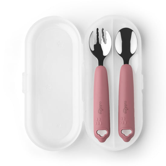 spoon & fork set with travel box