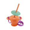 2 in 1 Cup: A Snack Cup + a Drinking Cup | Zero Plastic | Premium Quality Silicone | Baby Feeding Set